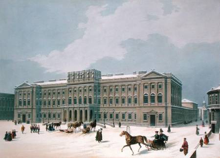 Palace of the Grand Duke of Leuchtenberg in St. Petersburg, printed by Lemercier, Paris od Louis Jules Arnout