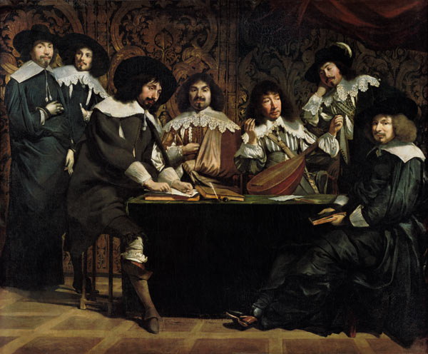 Meeting of the art lovers (or: L ' Académie) od Louis Le Nain