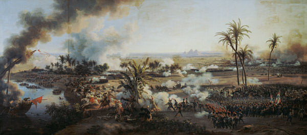 Battle of the Pyramids, 21st July 1798 od Louis Lejeune