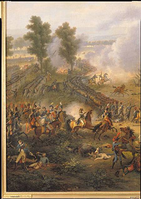 The Battle of Marengo, detail of Napoleon Bonaparte (1769-1821) and his Major od Louis Lejeune