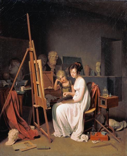 Im Atelier des Malers od Louis-Léopold Boilly