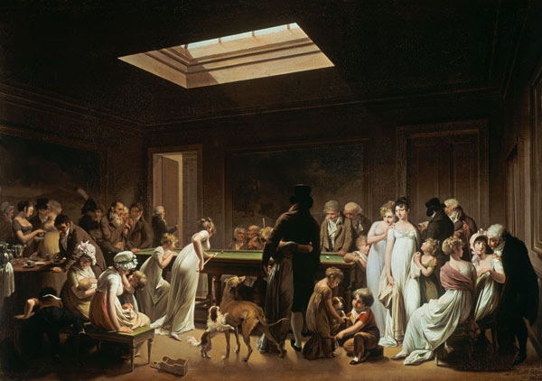 In the billiards drawing-room od Louis-Léopold Boilly