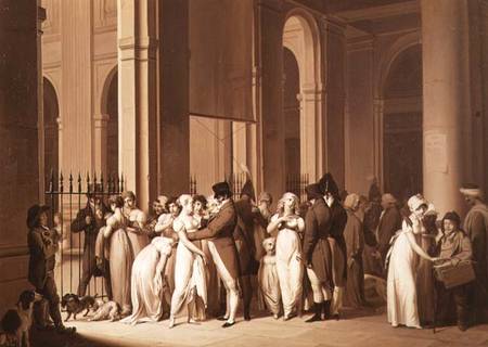 The Galleries of the Palais Royal, Paris od Louis-Léopold Boilly