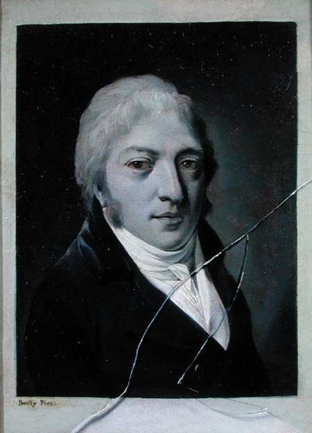 Self Portrait with Broken Glass od Louis-Léopold Boilly