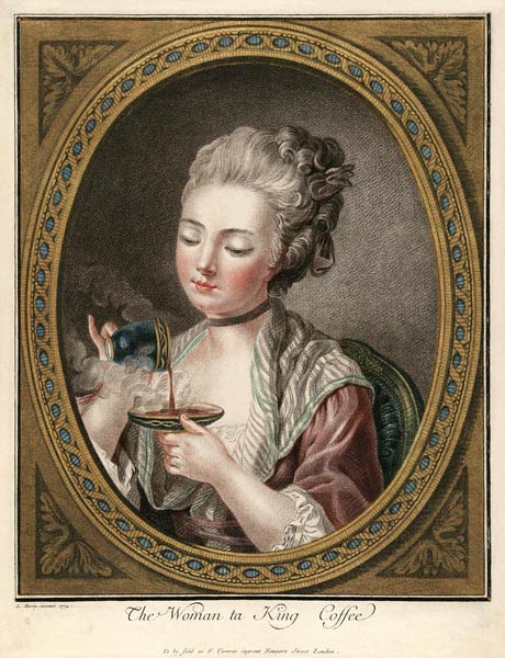 Woman Taking Coffee od Louis Marin Bonnet
