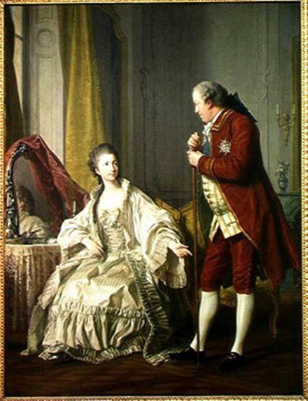 Portrait of the Marquis de Marigny (1727-81) and his Wife od Louis Michel van Loo