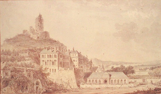 Chateau de La Roche-Guyon od Louis-Nicolas de Lespinasse