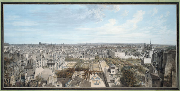 Panoramic View of Paris Towards the North od Louis-Nicolas de Lespinasse