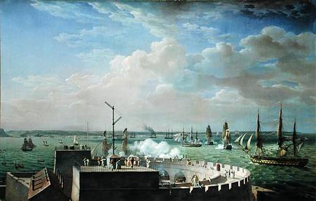 Cherbourg Harbour od Louis Philippe Crepin