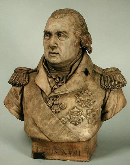 Bust of Louis XVIII (1755-1824) od Louis Pierre Deseine