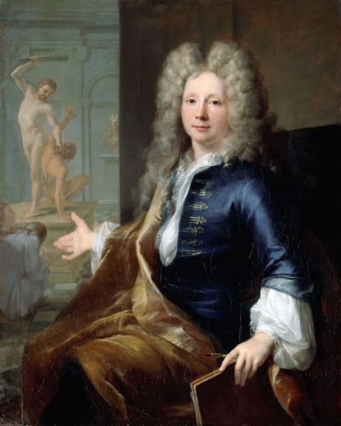 Portrait of Louis Boullogne the Younger (1654-1733) od Louis Tocqué