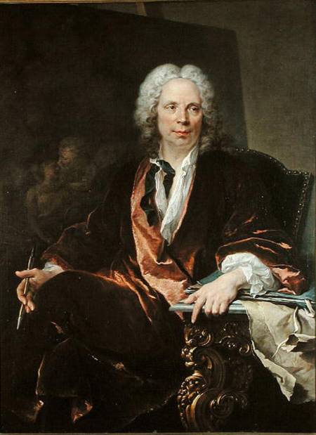 Portrait of Louis Galloche (1670-1761) od Louis Tocqué