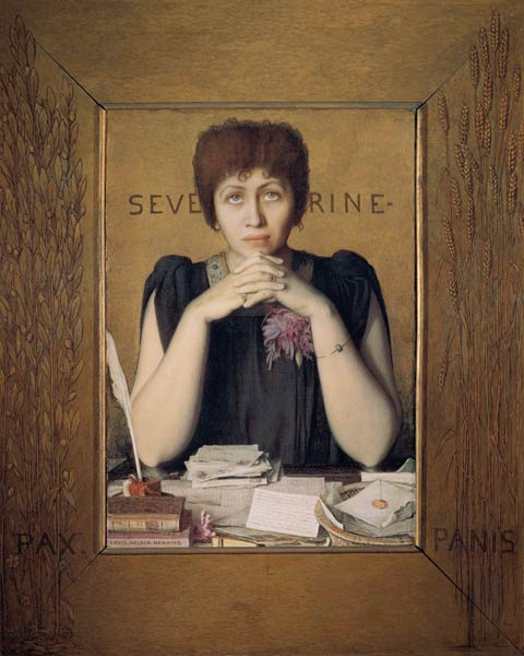 Portrait of Severine (Caroline Remy) (1855-1929) od Louis Welden Hawkins