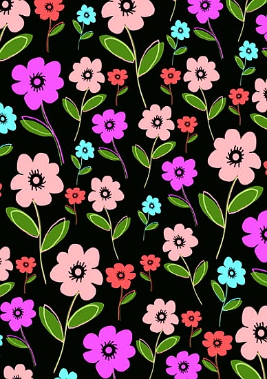 Retro Florals od  Louisa  Hereford
