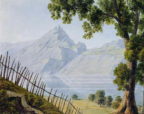 View of Lake Bourget od Louise Cochelet