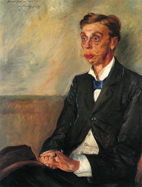 Portrait Eduard Graf of Keyserling od Lovis Corinth
