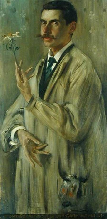 Portrait of Otto Eckmann (1865-1902) od Lovis Corinth