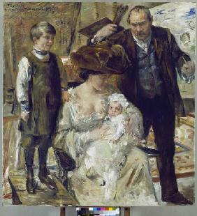 Self-portrait with family