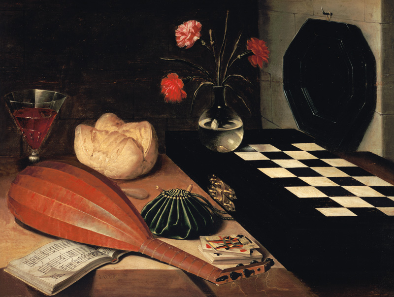 Quiet life with lute and chess-board. od Lubin Baugin