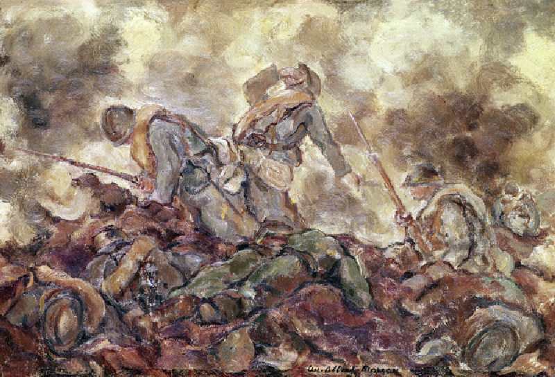 Counter Attack, 1917 (oil on canvas) od Luc Albert Moreau