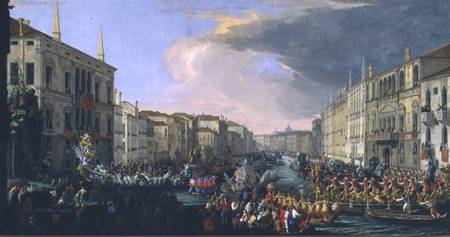 Regatta Held in Honour of Frederick VI of Denmark (1671-1730) od Luca Carlevaris