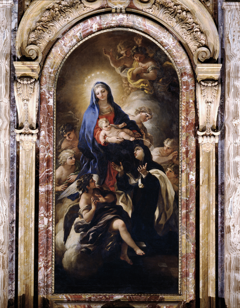 L.Giordano, Madonna u.Maria M.dei Pazzi od Luca Giordano