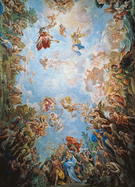 Vault fresco in the Palazzo Medici Riccardi in Florence od Luca Giordano