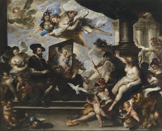 Rubens painting the Allegory of Peace od Luca Giordano