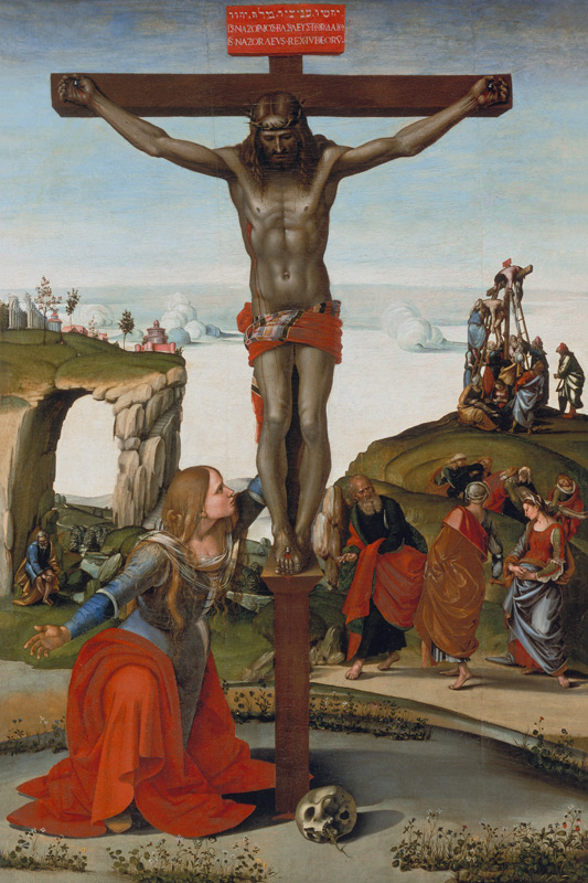 The Crucifixion with Mary Magdalene od Luca Signorelli