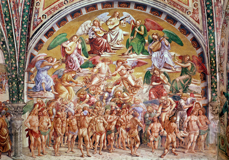 The Calling of the Chosen to Heaven (see also 136323) od Luca Signorelli