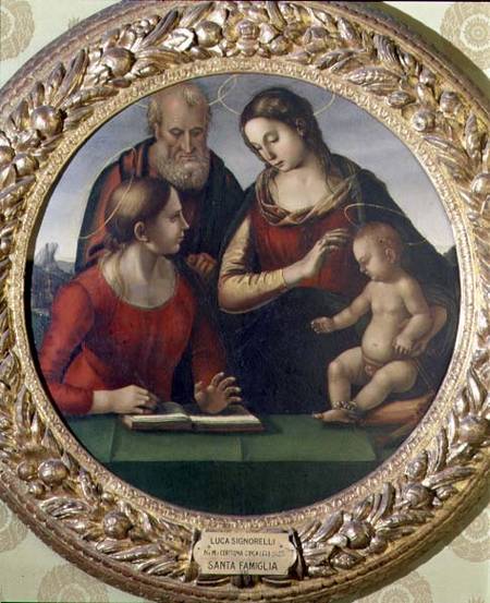 Holy Family with St. Catherine od Luca Signorelli