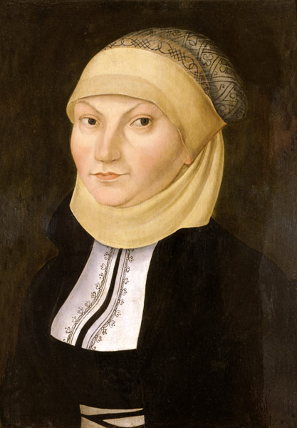 Portrait of Katharina of Bora, wife of Martin Luthers. od Lucas Cranach d. Ä.