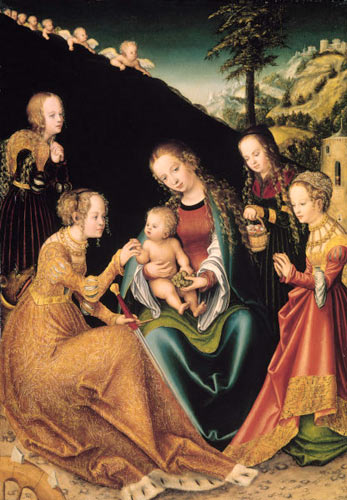 Verlobung der hl. Katharina od Lucas Cranach d. Ä.