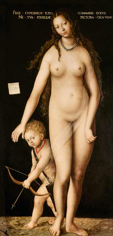 Venus and Cupid od Lucas Cranach d. Ä.