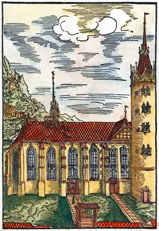 Wittenberg, Schlosskirche od Lucas Cranach d. Ä.