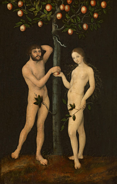Adam and Eve od Lucas Cranach d. Ä.