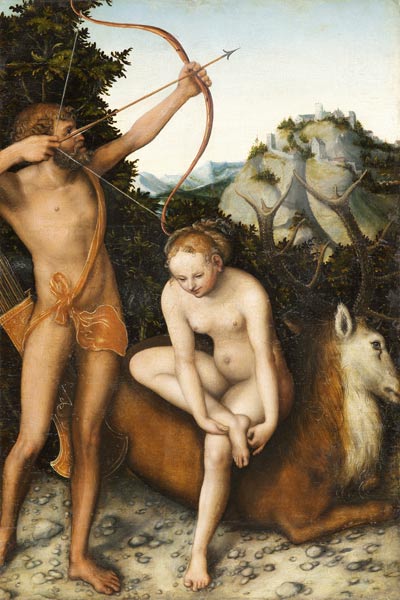 Apollo and Diana od Lucas Cranach d. Ä.