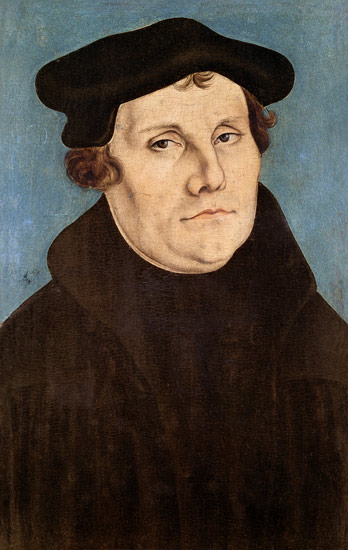 Portrait of Martin Luther (1483-1546) od Lucas Cranach d. Ä.