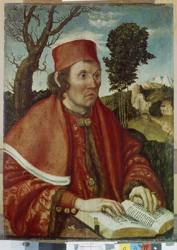 Portrait of Johannes Stephan Reuss. od Lucas Cranach d. Ä.