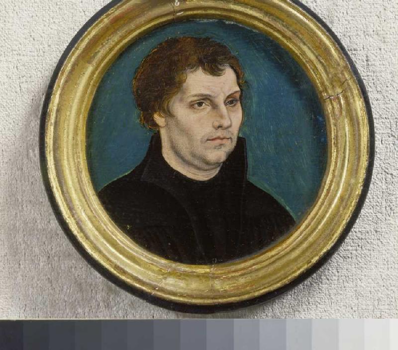 Portrait Martin Luthers. od Lucas Cranach d. Ä.