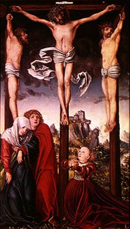 Christ on the Cross od Lucas Cranach d. Ä.