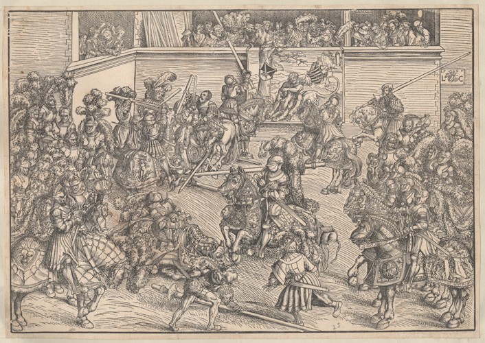 Tournament od Lucas Cranach d. Ä.