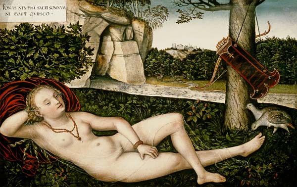 Diana Resting, or The Nymph of the Fountain od Lucas Cranach d. Ä.