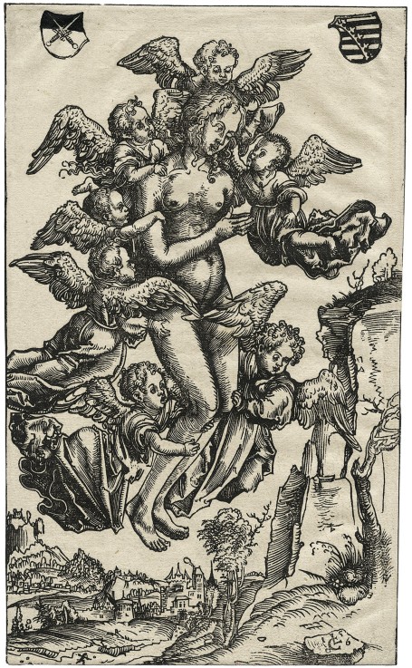 The Assumption of Mary Magdalene od Lucas Cranach d. Ä.