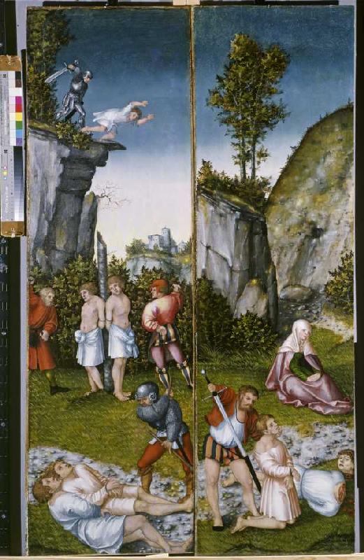 Die Marter der sieben Söhne der hl od Lucas Cranach d. Ä.