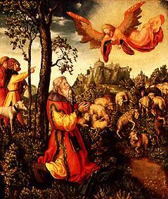 The angel appears to St. Joachim. od Lucas Cranach d. Ä.