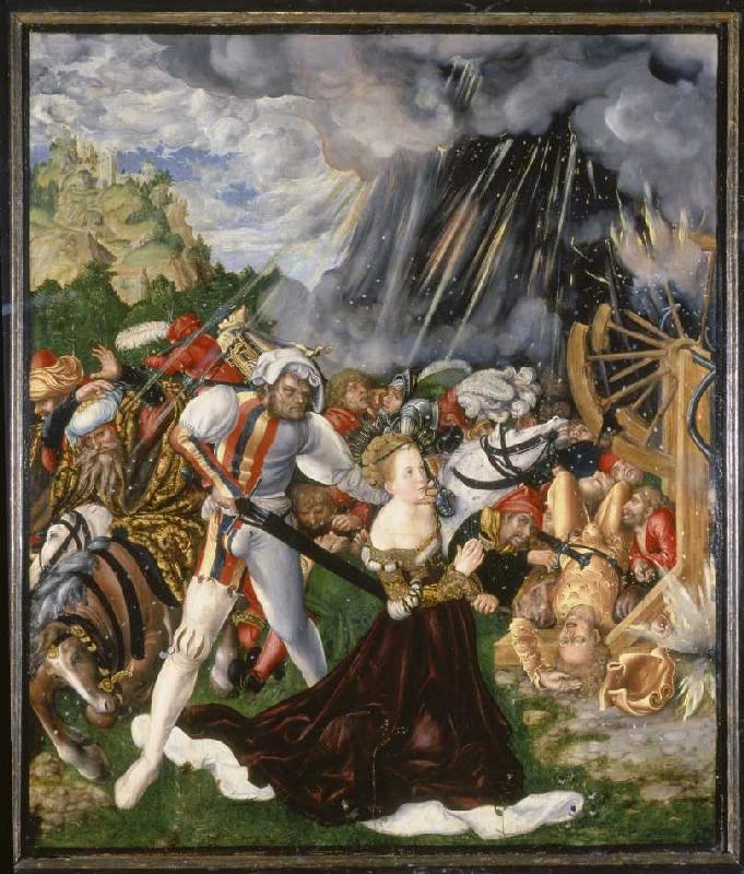 The decapitation of St. Katharina. od Lucas Cranach d. Ä.