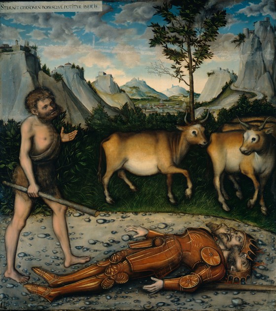 Hercules and the Cattle of Geryones (From The Labours of Hercules) od Lucas Cranach d. Ä.
