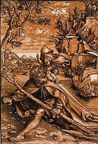 The St. Christophorus. od Lucas Cranach d. Ä.
