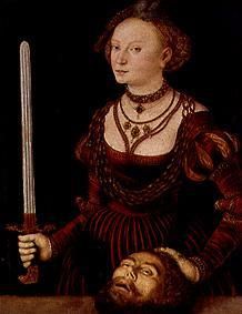 Judith with the head of the Holofernes. od Lucas Cranach d. Ä.